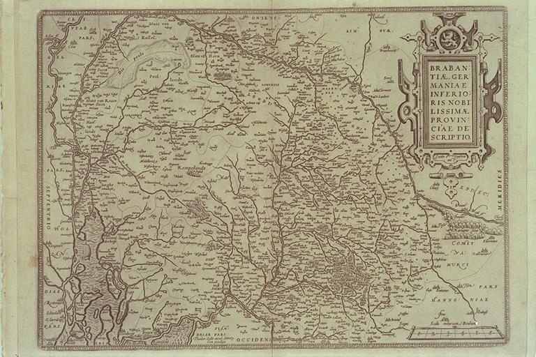 Brabantiae Germaniae inferioris nobilissimae provinciae descriptio.Jacobo a Daventria auct.Theodor.Galle excud.Antverp.Cum privilegio.